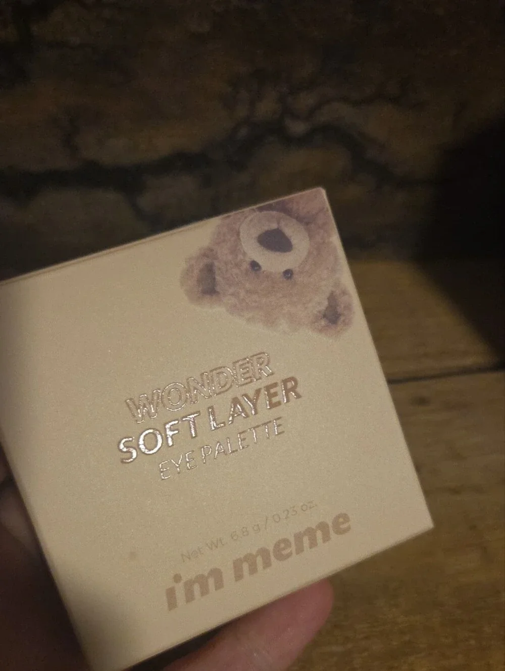 Wonder Im Meme Korean Soft Layer Eye Palette NIB IN 01 MY TEDDY